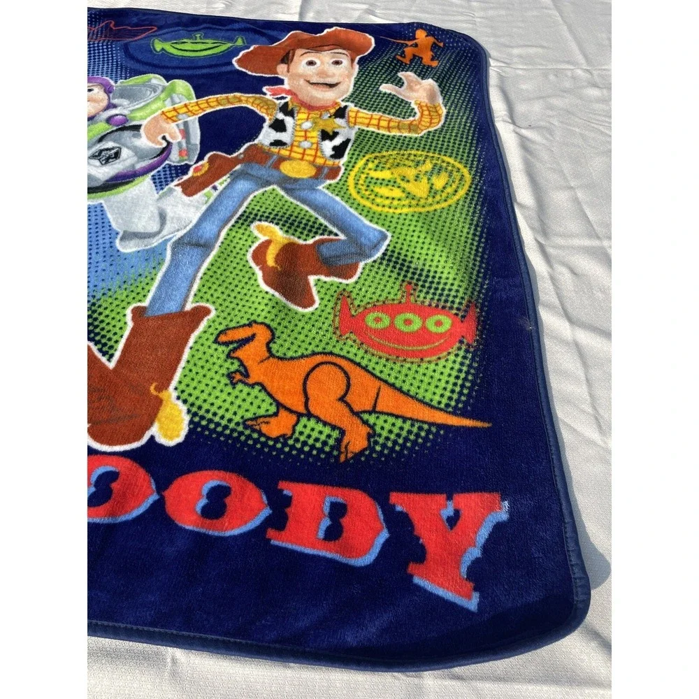 Vintage Toy Story Woody & Buzz Lightyear Throw Fleece Blanket 39